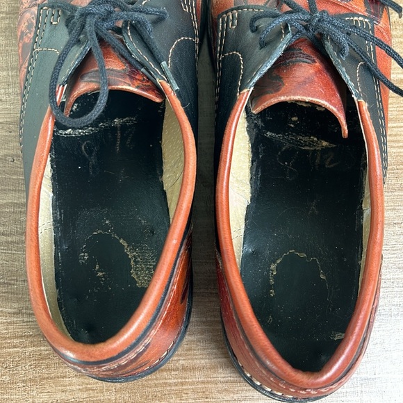 Vintage Biltrite Brown Leather Shoes Sun Print Size 8.5 - Picture 9 of 9